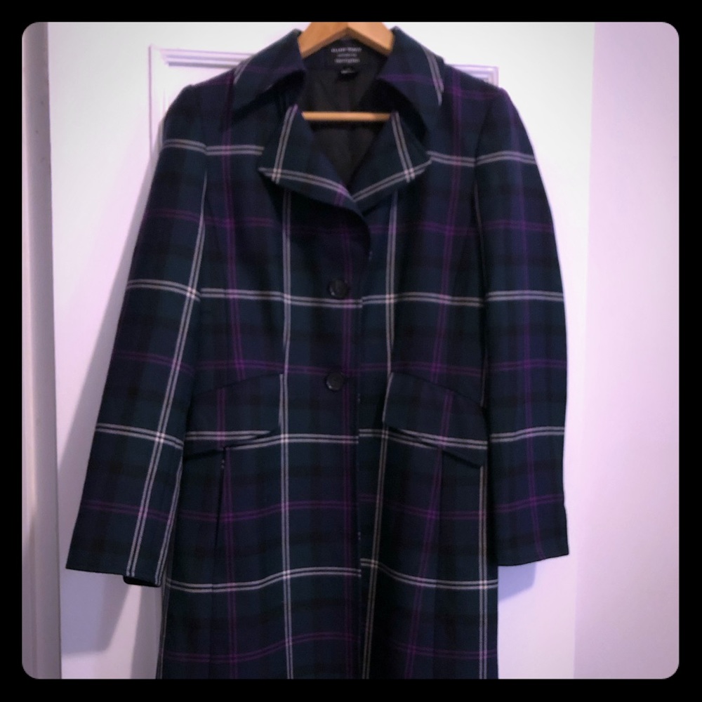 Ellen Tracy for Bloomingdales Plaid Coat